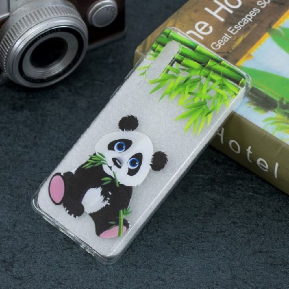 Handyhülle Für Huawei P30 Transparenter Panda Isst