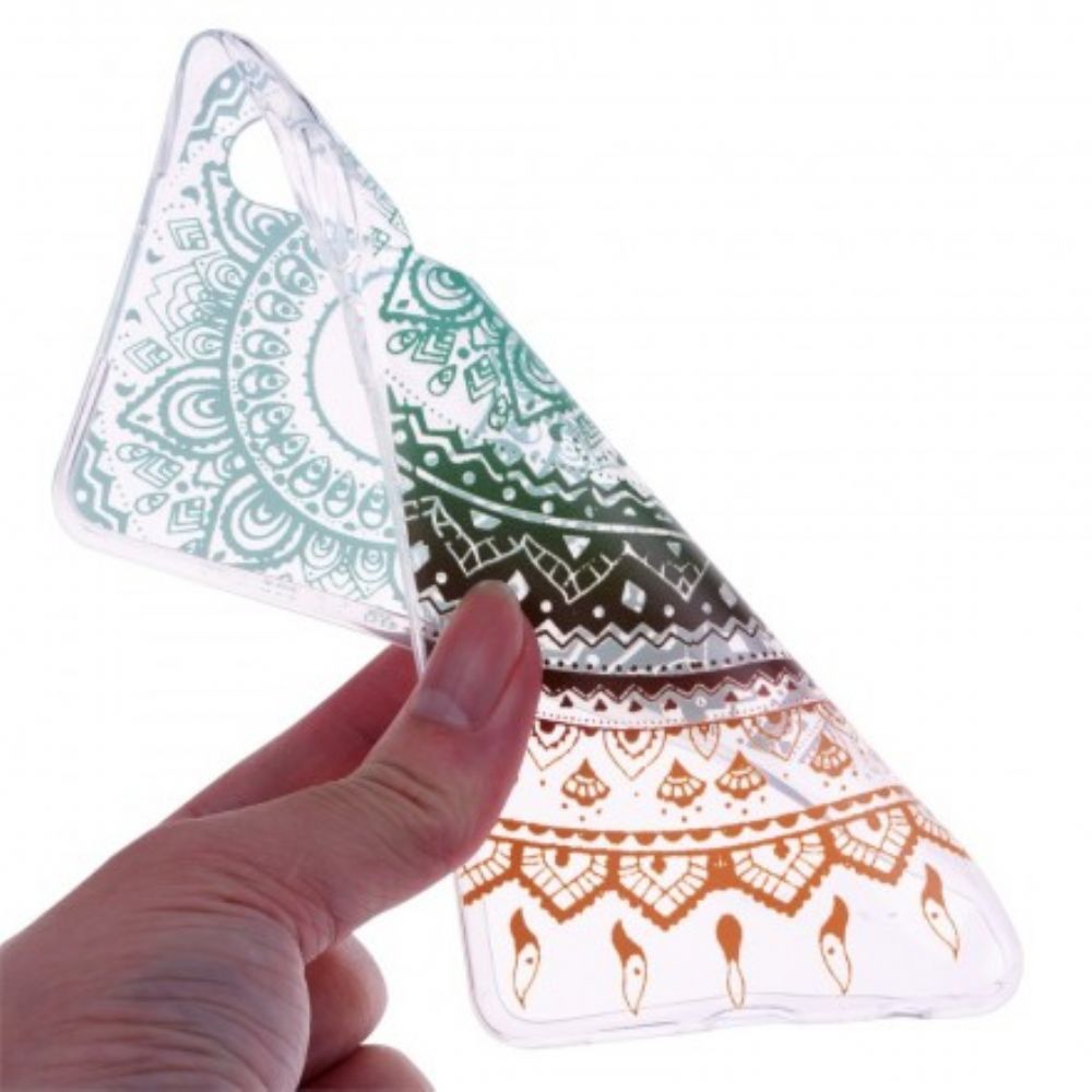 Hülle Für Huawei P30 Transparentes Farbiges Mandala