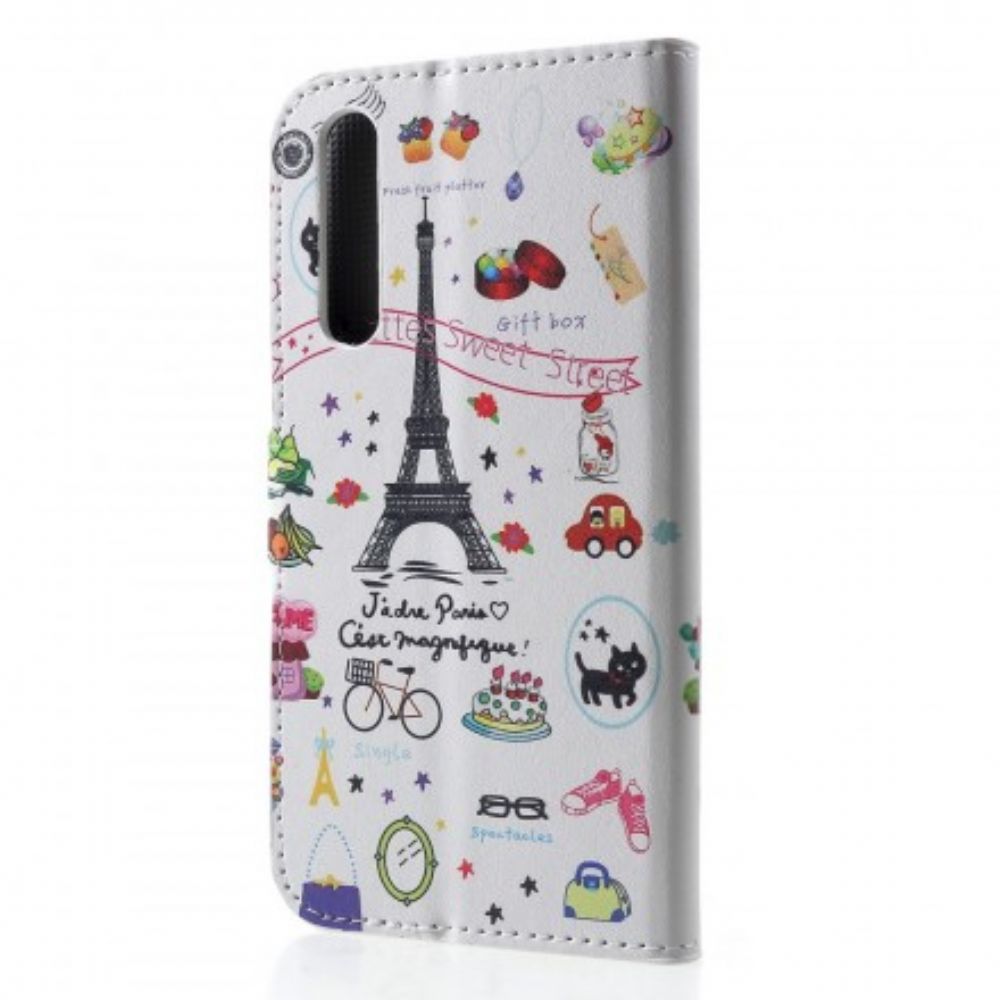 Lederhüllen Für Huawei P30 Ich Liebe Paris