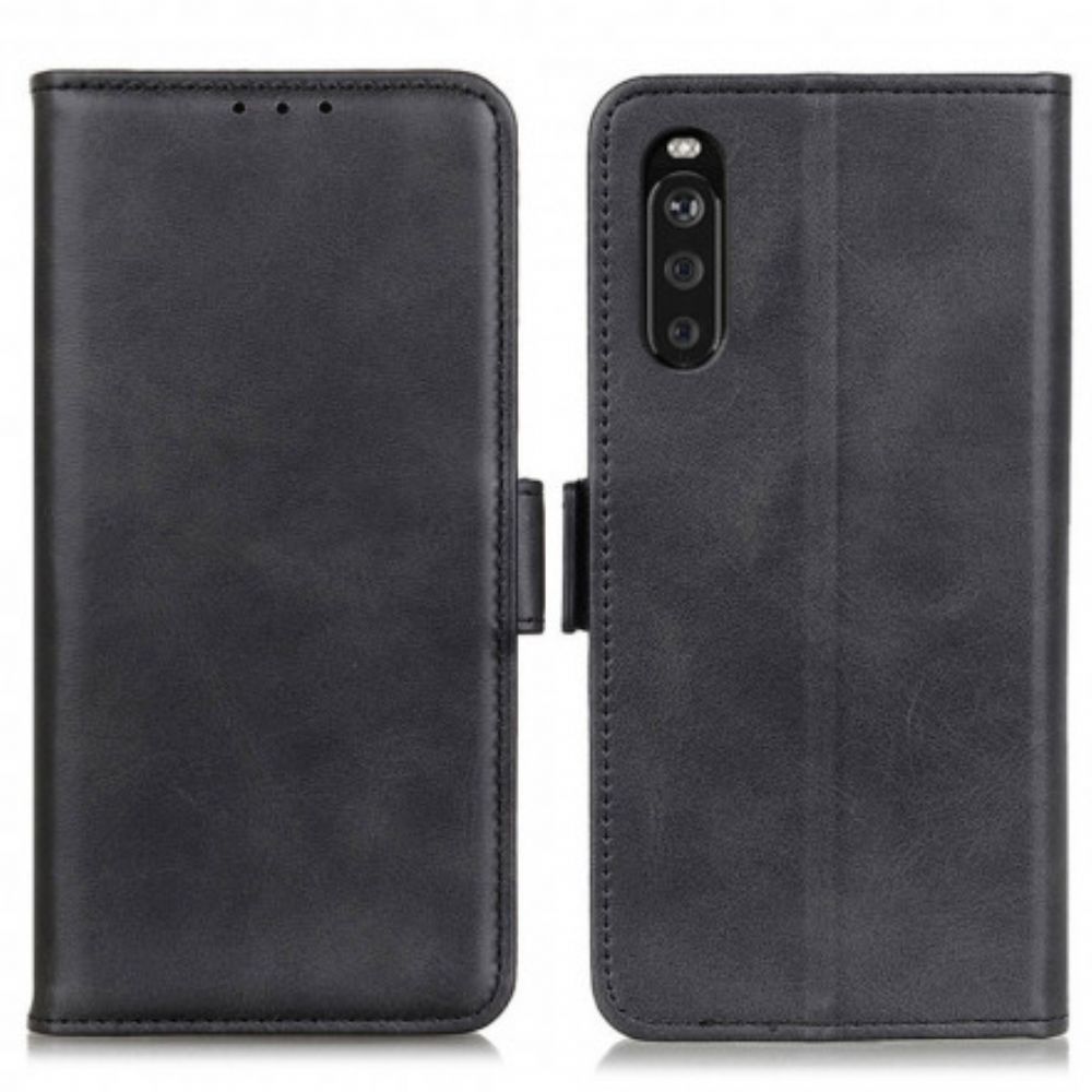 Flip Case Für Sony Xperia 10 III Flip Case Doppelklappe