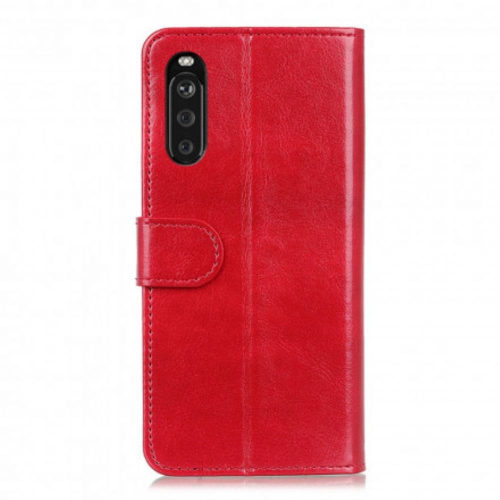 Lederhüllen Für Sony Xperia 10 III Finesse Kunstleder