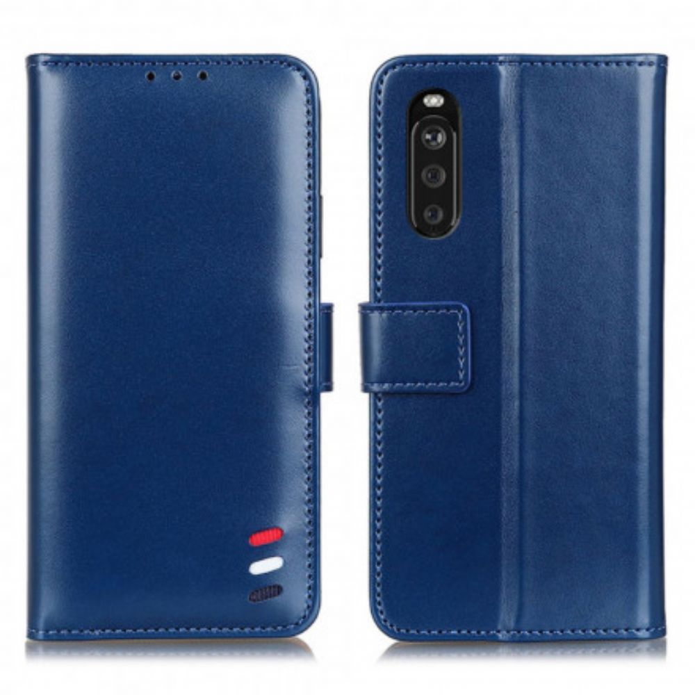 Lederhüllen Für Sony Xperia 10 III Tricolor Lederoptik