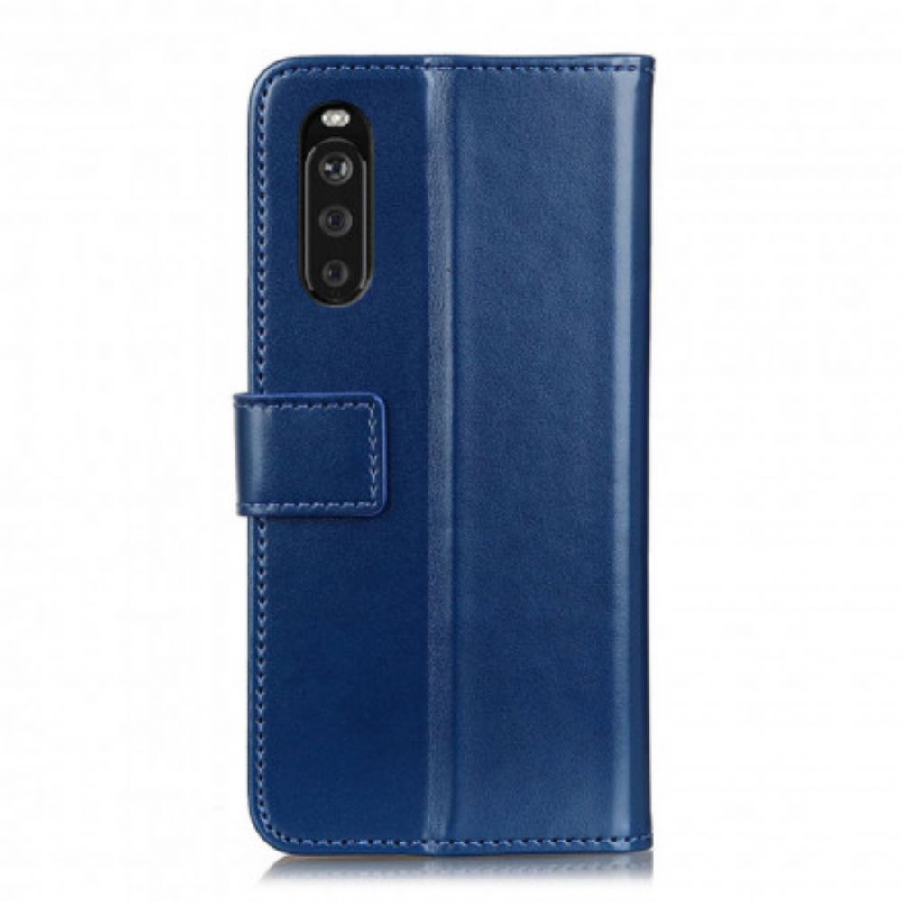 Lederhüllen Für Sony Xperia 10 III Tricolor Lederoptik