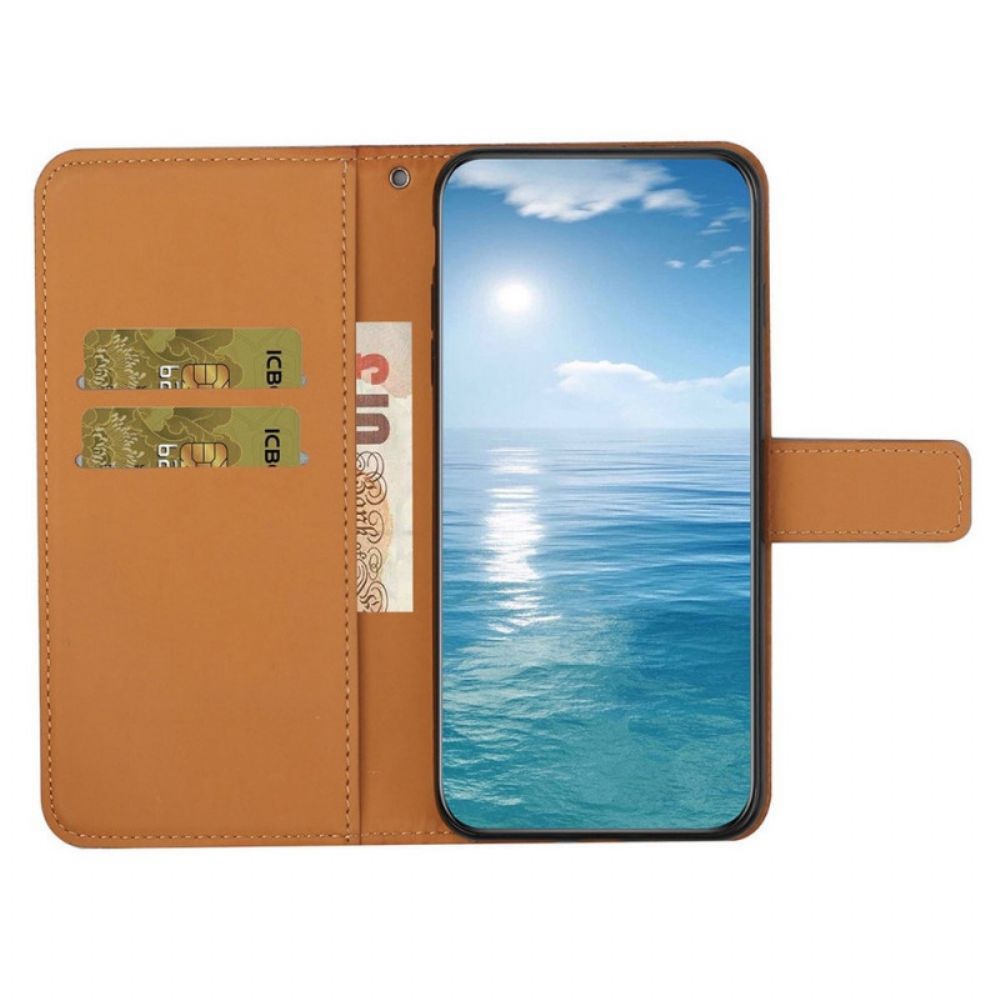 Flip Case Für Samsung Galaxy A13 Gobelinmuster
