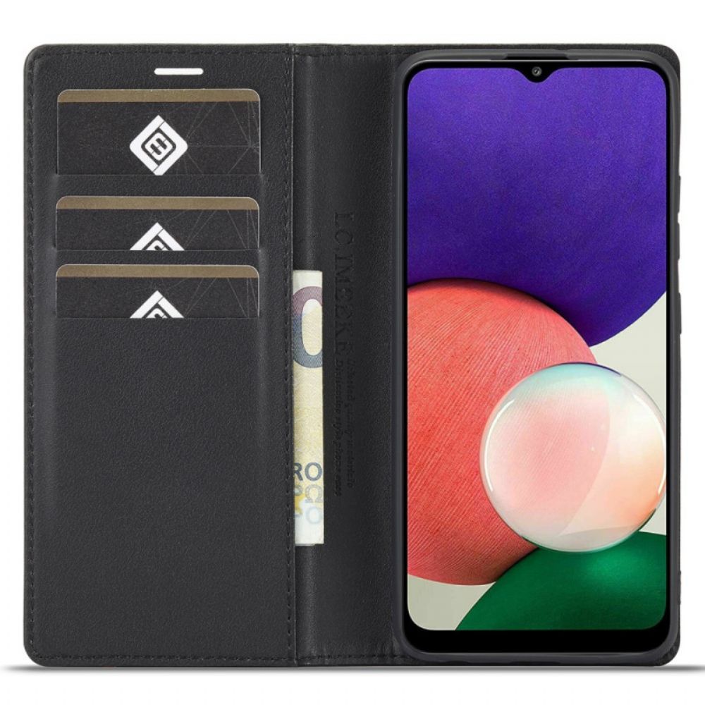 Flip Case Für Samsung Galaxy A13 Kohlefaser Lc.imeeke
