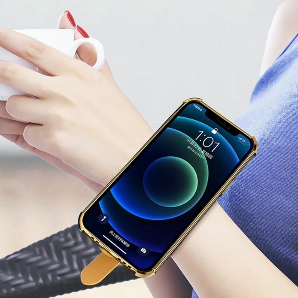 Handyhülle Für Samsung Galaxy A13 Krokodilleder Mit Tragegurt