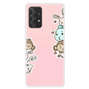 Hülle Für Samsung Galaxy A13 Tiere Wow