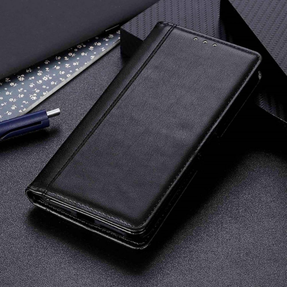 Flip Case Für Poco X4 GT Lederoptik