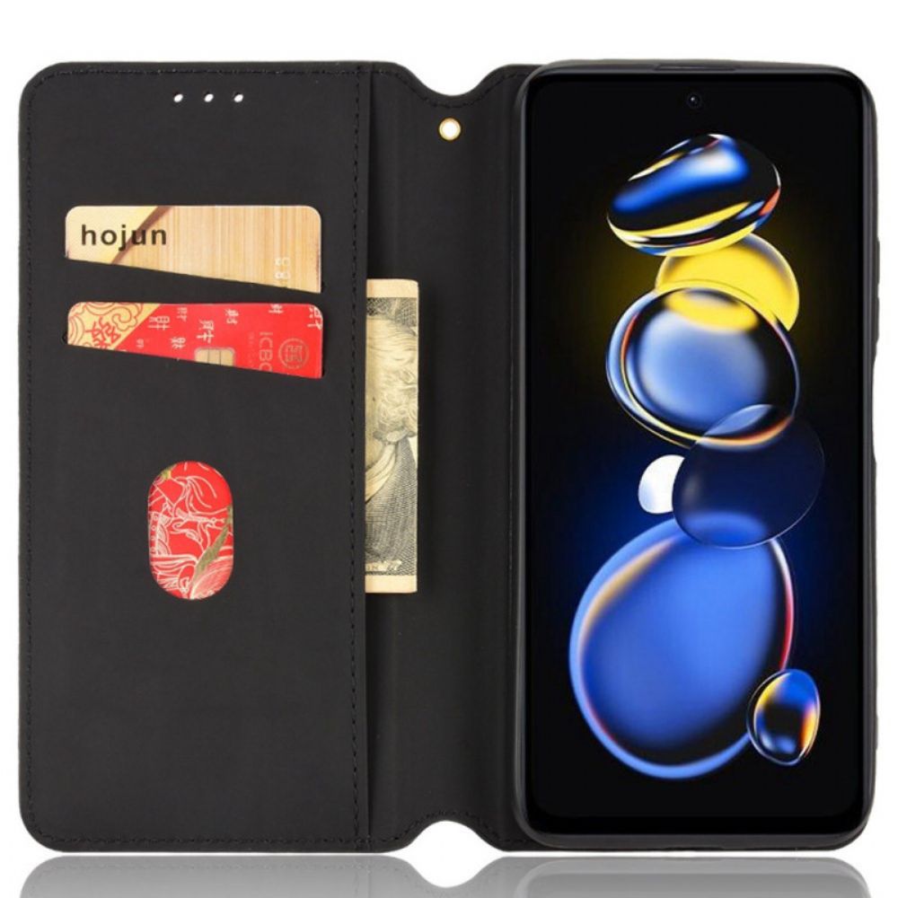 Schutzhülle Für Poco X4 GT Flip Case 3d-würfel Lederoptik