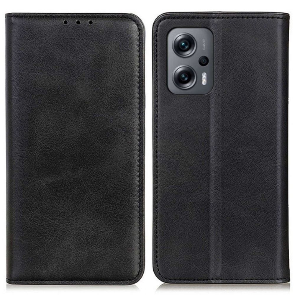 Schutzhülle Für Poco X4 GT Flip Case Spaltleder