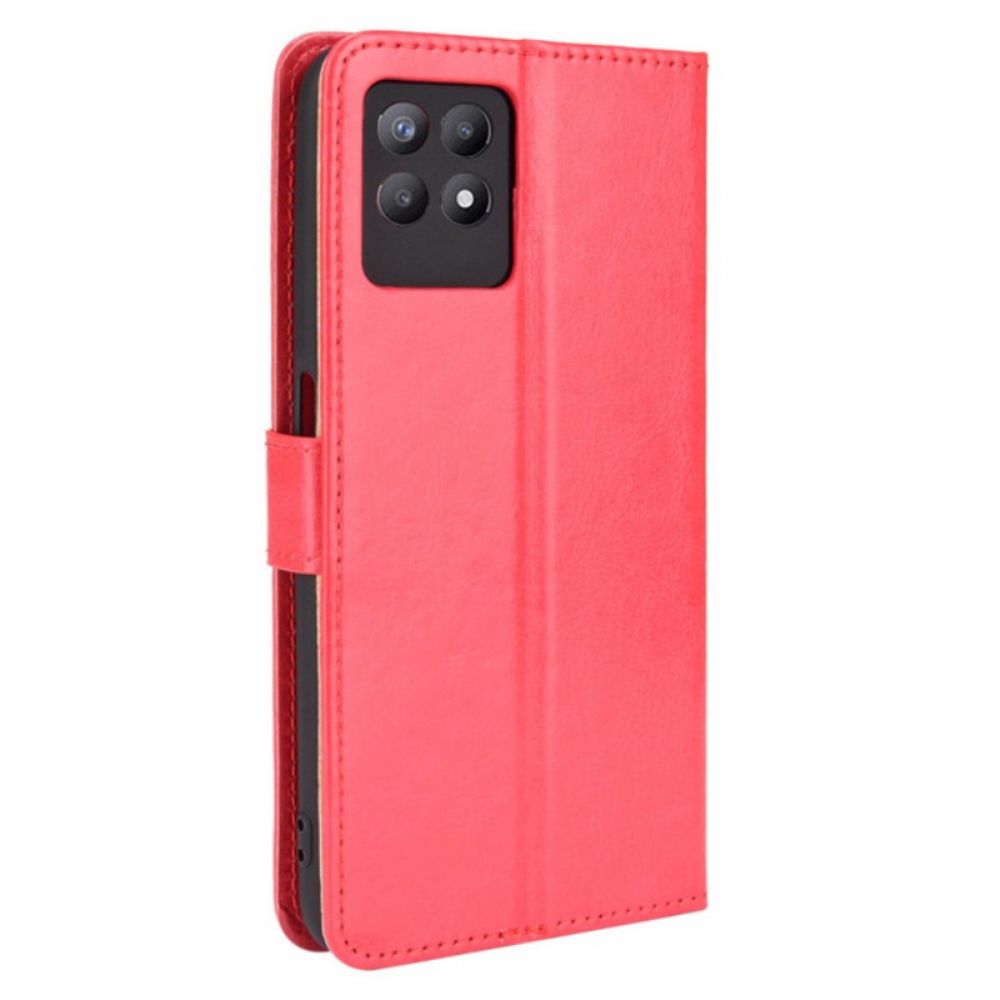 Lederhüllen Für Realme 8i Auffälliges Kunstleder