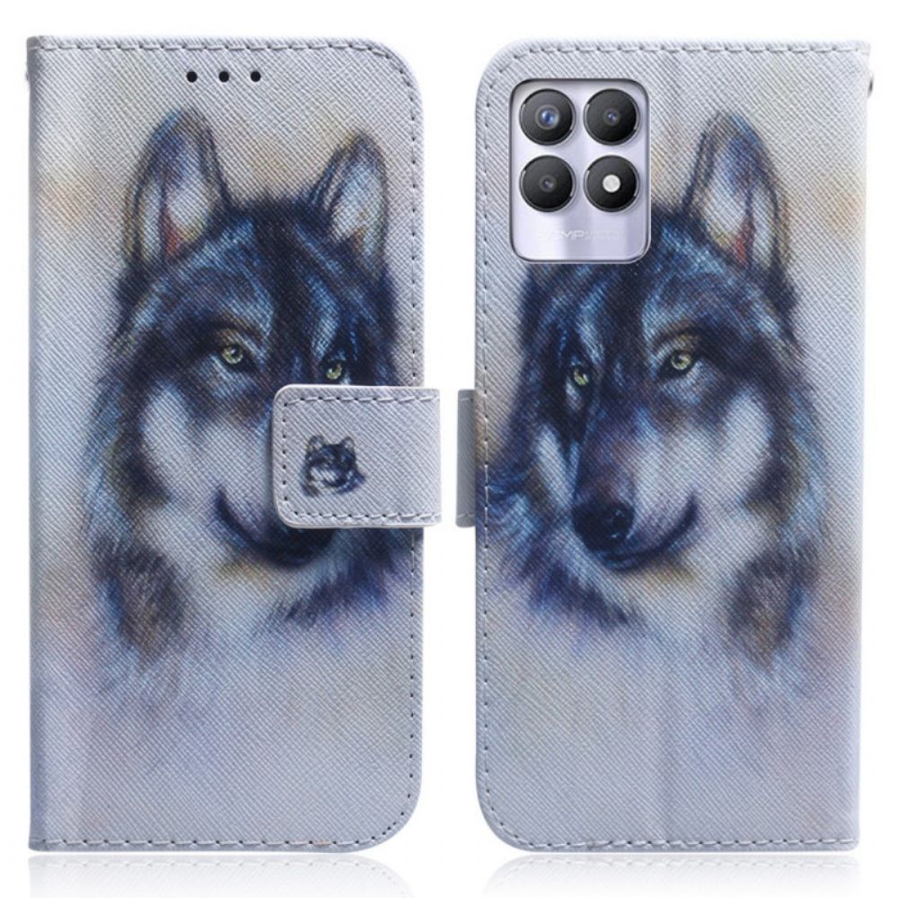 Lederhüllen Für Realme 8i Hundeblick