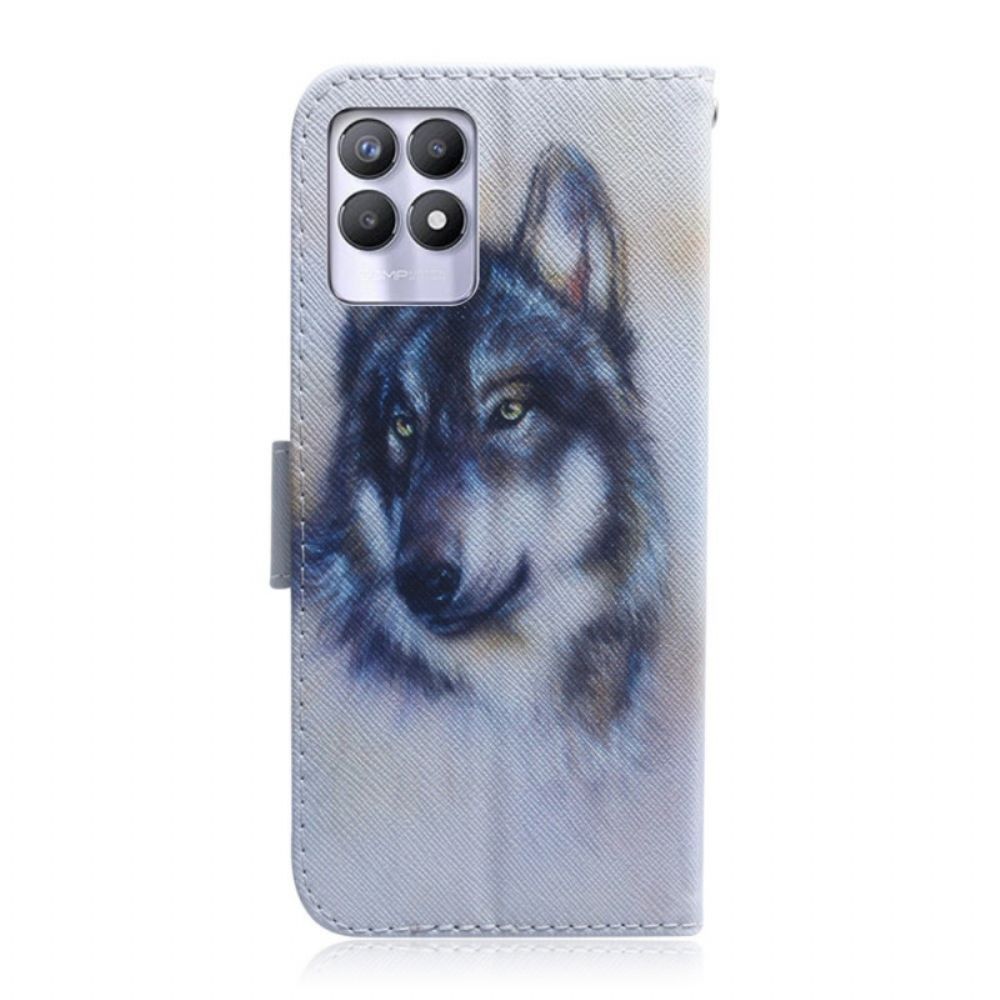Lederhüllen Für Realme 8i Hundeblick