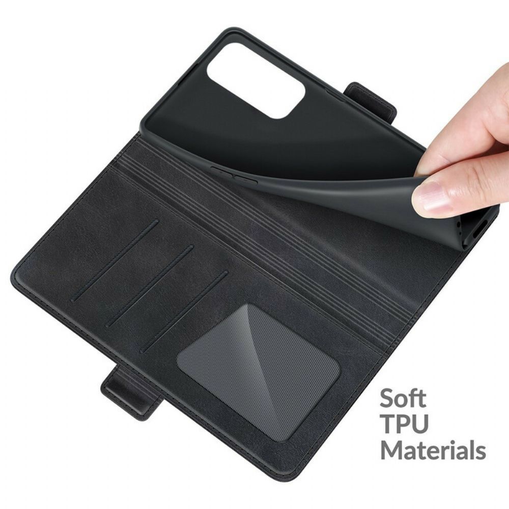 Flip Case Für Oppo Find X3 Neo Flip Case Klassische Doppelklappe