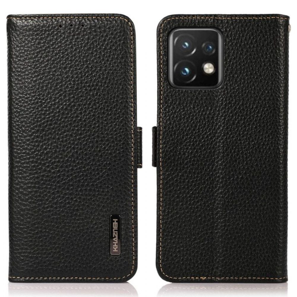 Lederhüllen Für Motorola Edge 40 Pro Lychee-leder Khazneh Rfid