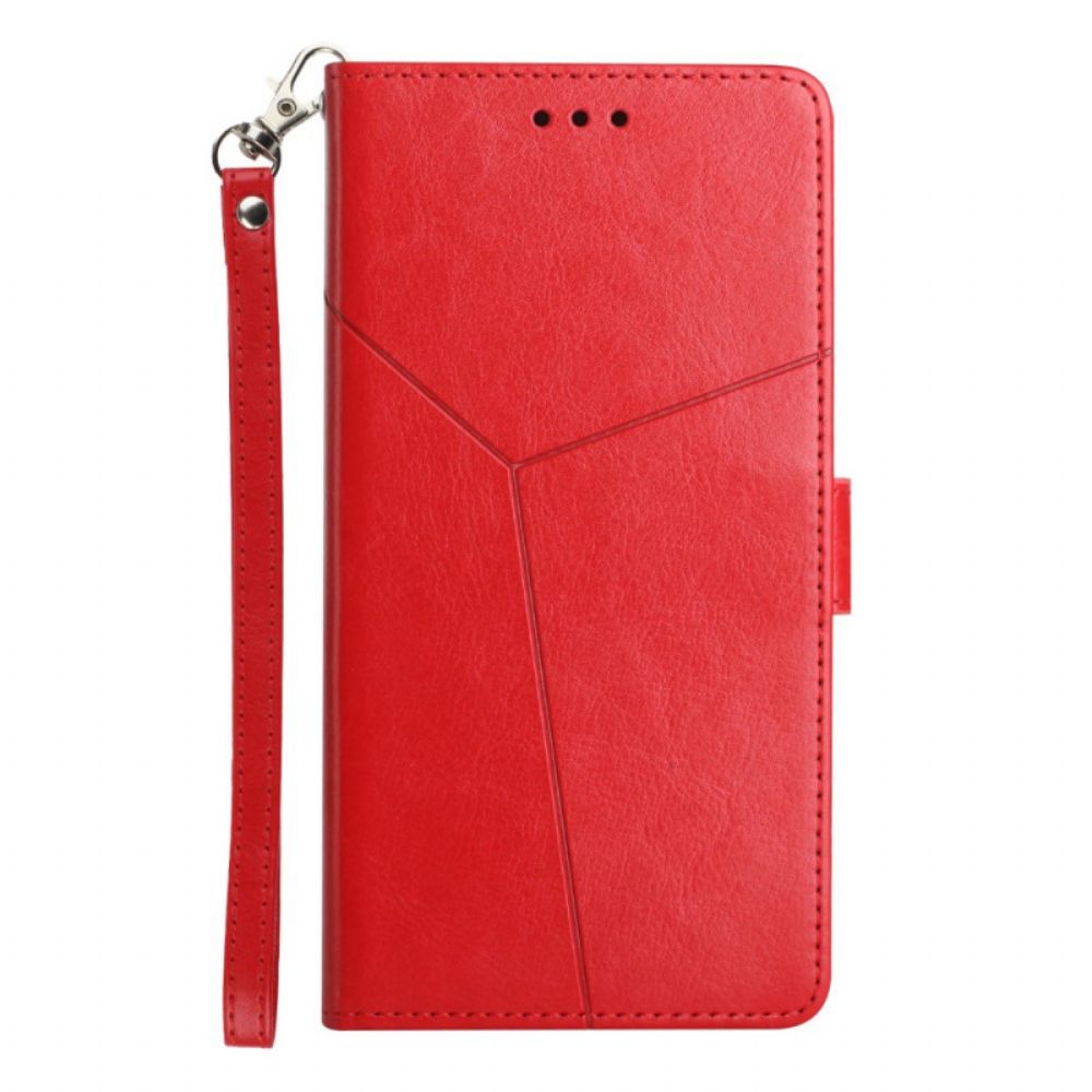Flip Case Für Realme 8 5G Geo Y Design Leather Style