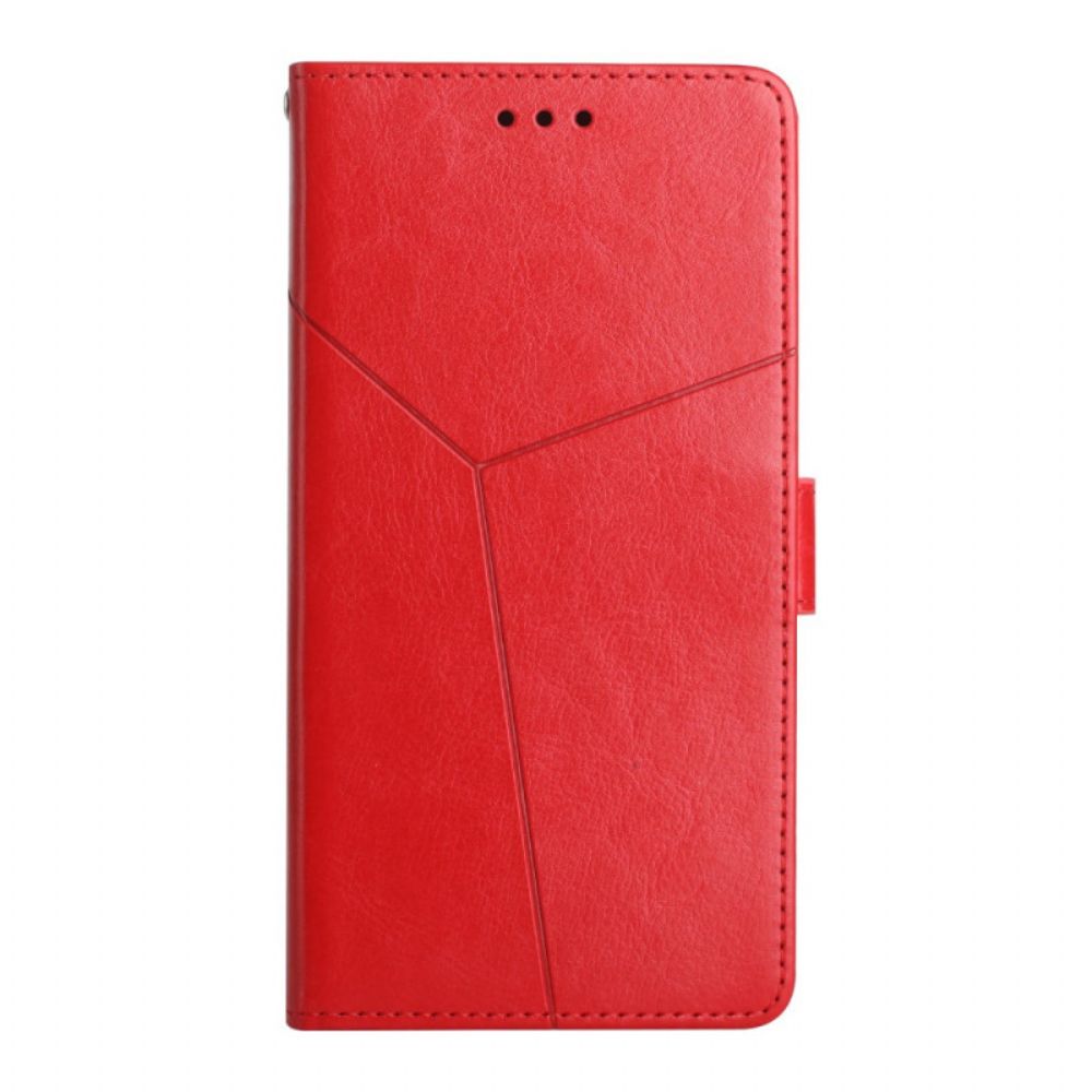 Flip Case Für Realme 8 5G Geo Y Design Leather Style