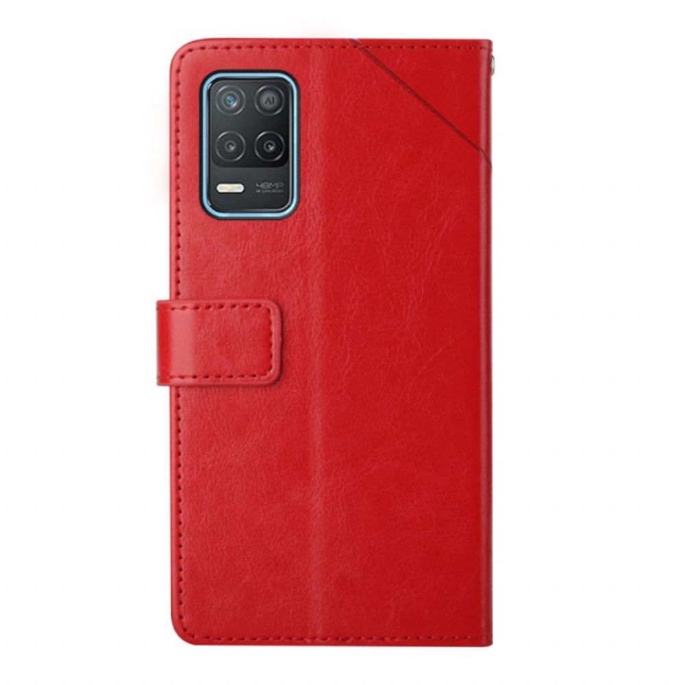 Flip Case Für Realme 8 5G Geo Y Design Leather Style