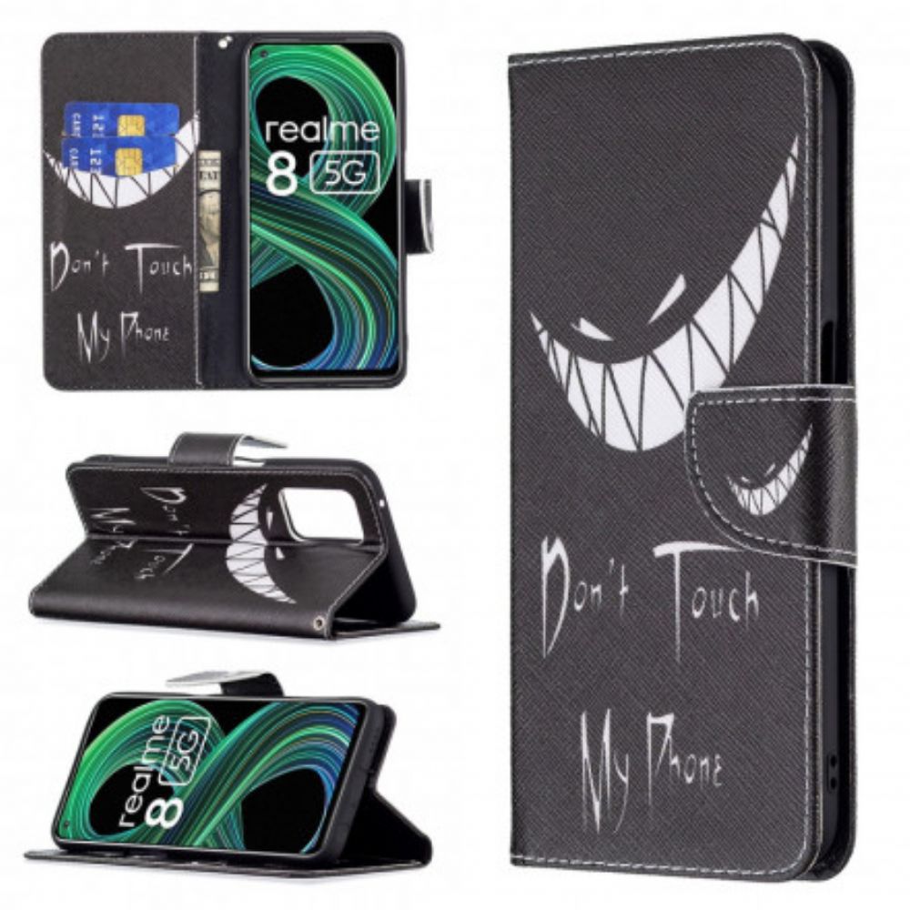 Flip Case Für Realme 8 5G Teufelstelefon