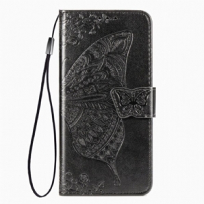 Flip Case Für Xiaomi Mi 10T Lite / Redmi Note 9 Pro 5G Halbe Schmetterlinge