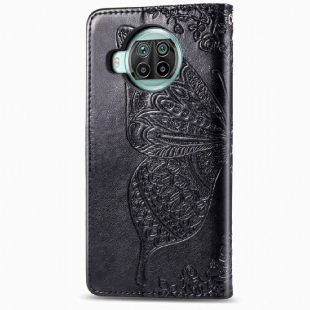 Flip Case Für Xiaomi Mi 10T Lite / Redmi Note 9 Pro 5G Halbe Schmetterlinge