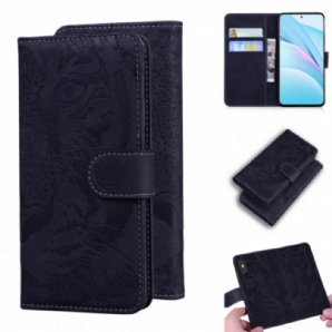 Flip Case Für Xiaomi Mi 10T Lite / Redmi Note 9 Pro 5G Tigergesicht