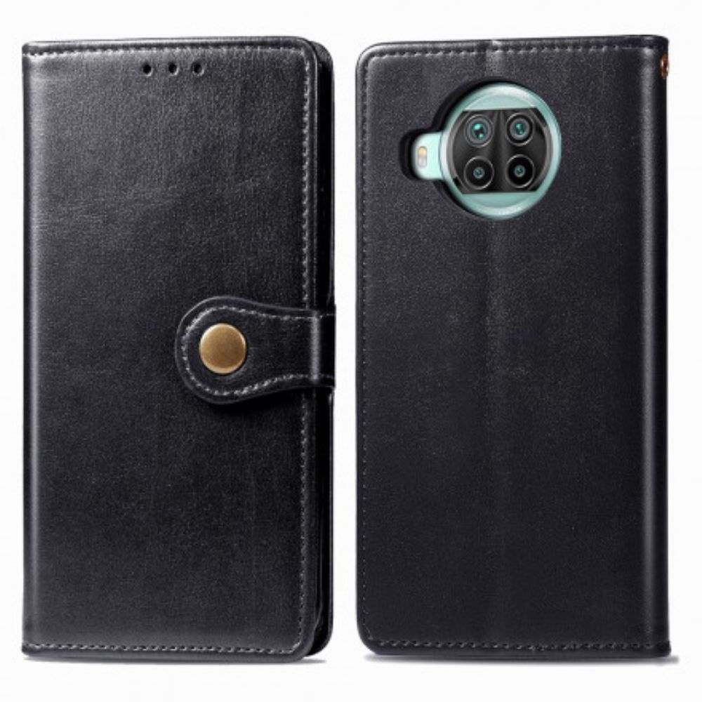 Flip Case Für Xiaomi Mi 10T Lite / Redmi Note 9 Pro 5G Vintage Schließe