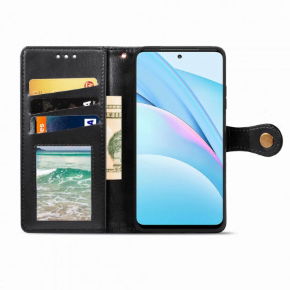 Flip Case Für Xiaomi Mi 10T Lite / Redmi Note 9 Pro 5G Vintage Schließe