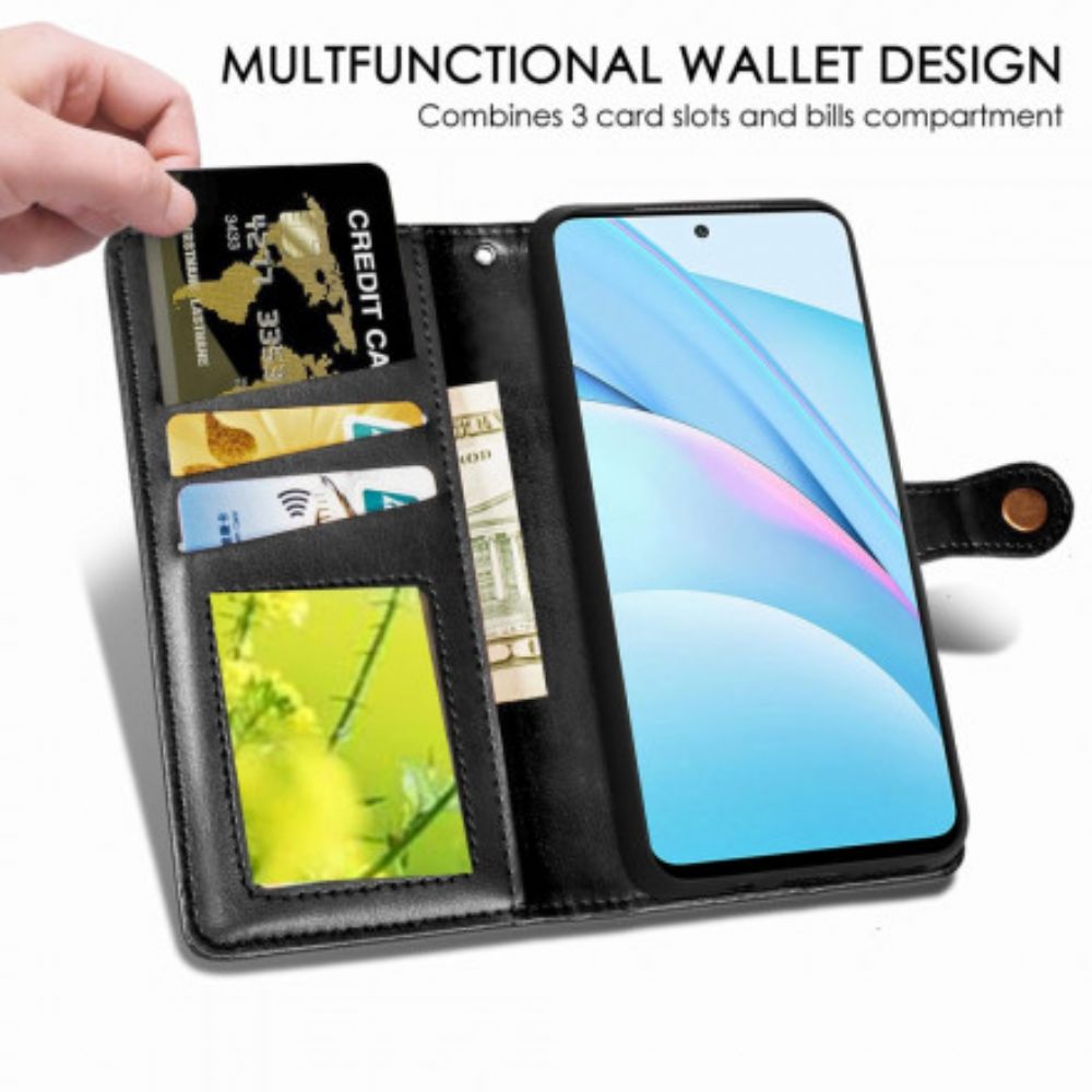 Flip Case Für Xiaomi Mi 10T Lite / Redmi Note 9 Pro 5G Vintage Schließe