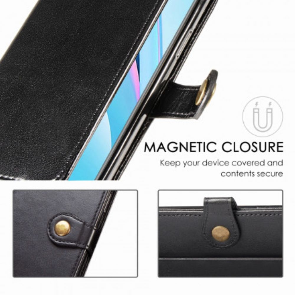 Flip Case Für Xiaomi Mi 10T Lite / Redmi Note 9 Pro 5G Vintage Schließe