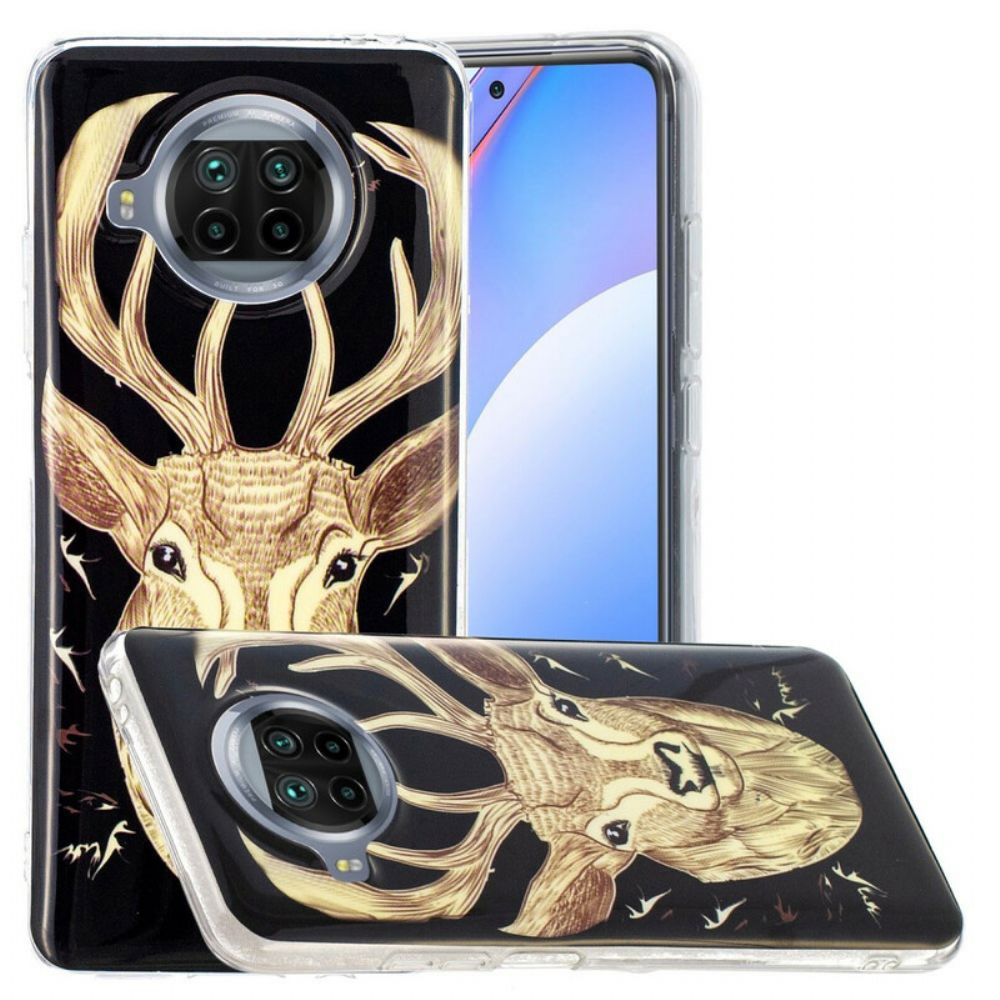 Hülle Für Xiaomi Mi 10T Lite / Redmi Note 9 Pro 5G Majestätischer Neonhirsch