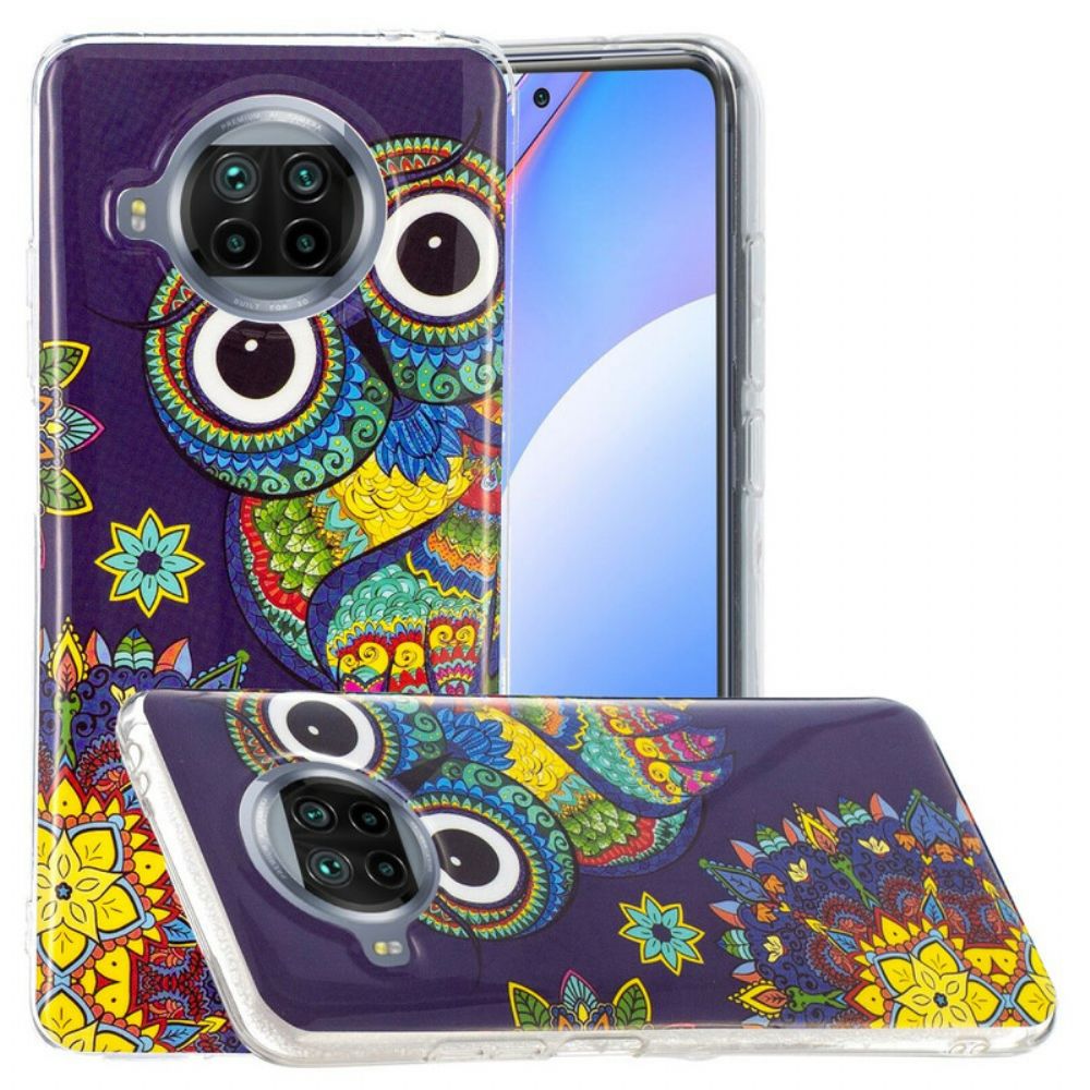 Hülle Für Xiaomi Mi 10T Lite / Redmi Note 9 Pro 5G Neon-mandala-eule