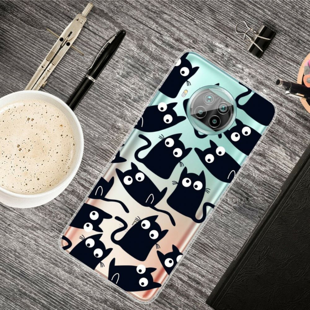 Hülle Für Xiaomi Mi 10T Lite / Redmi Note 9 Pro 5G Schwarze Katzen