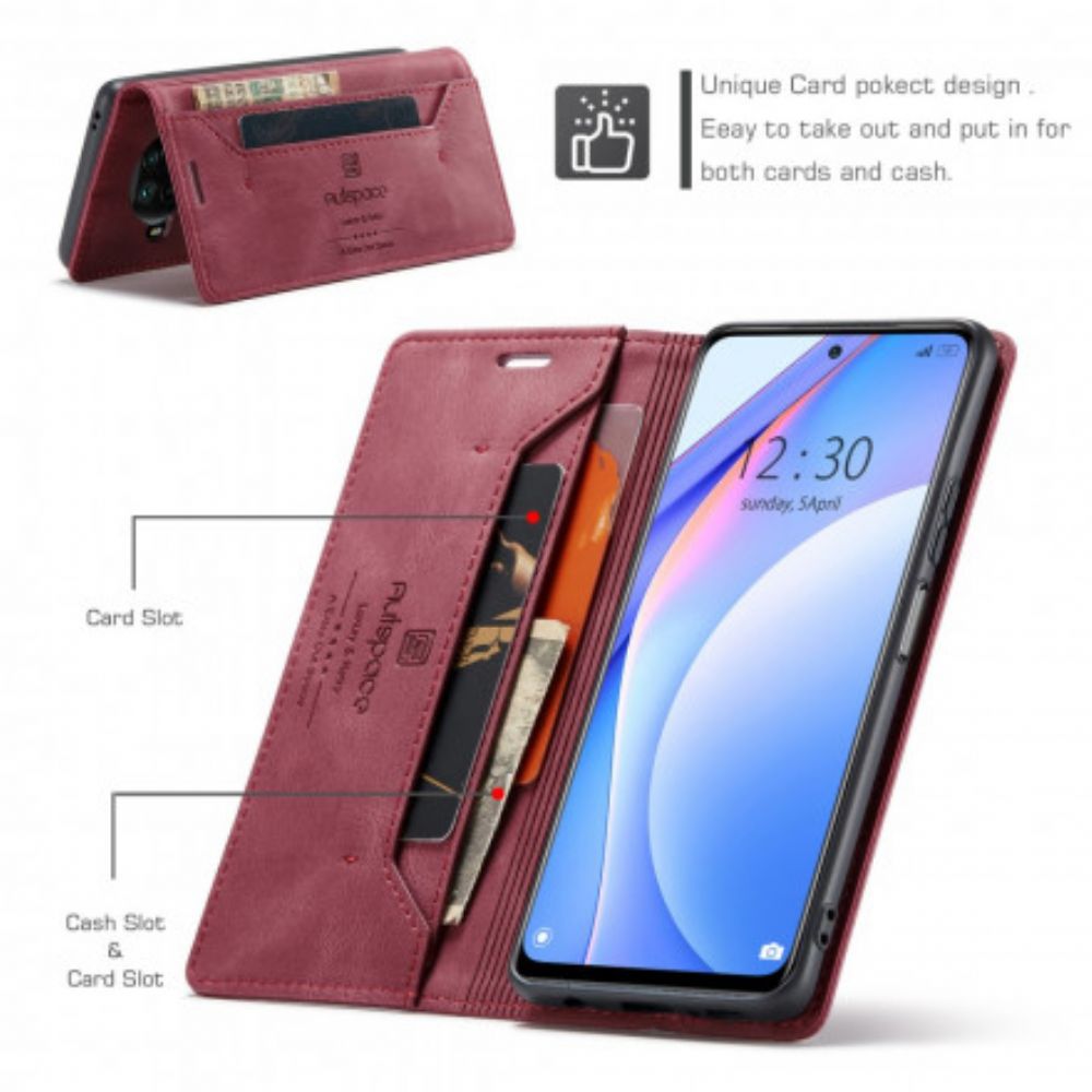 Schutzhülle Für Xiaomi Mi 10T Lite / Redmi Note 9 Pro 5G Flip Case Autspace Rfid-serie