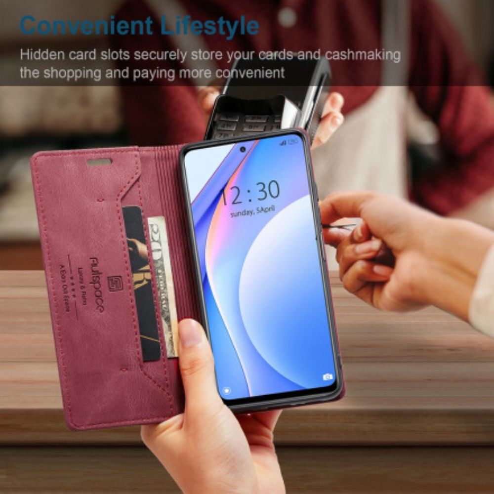 Schutzhülle Für Xiaomi Mi 10T Lite / Redmi Note 9 Pro 5G Flip Case Autspace Rfid-serie