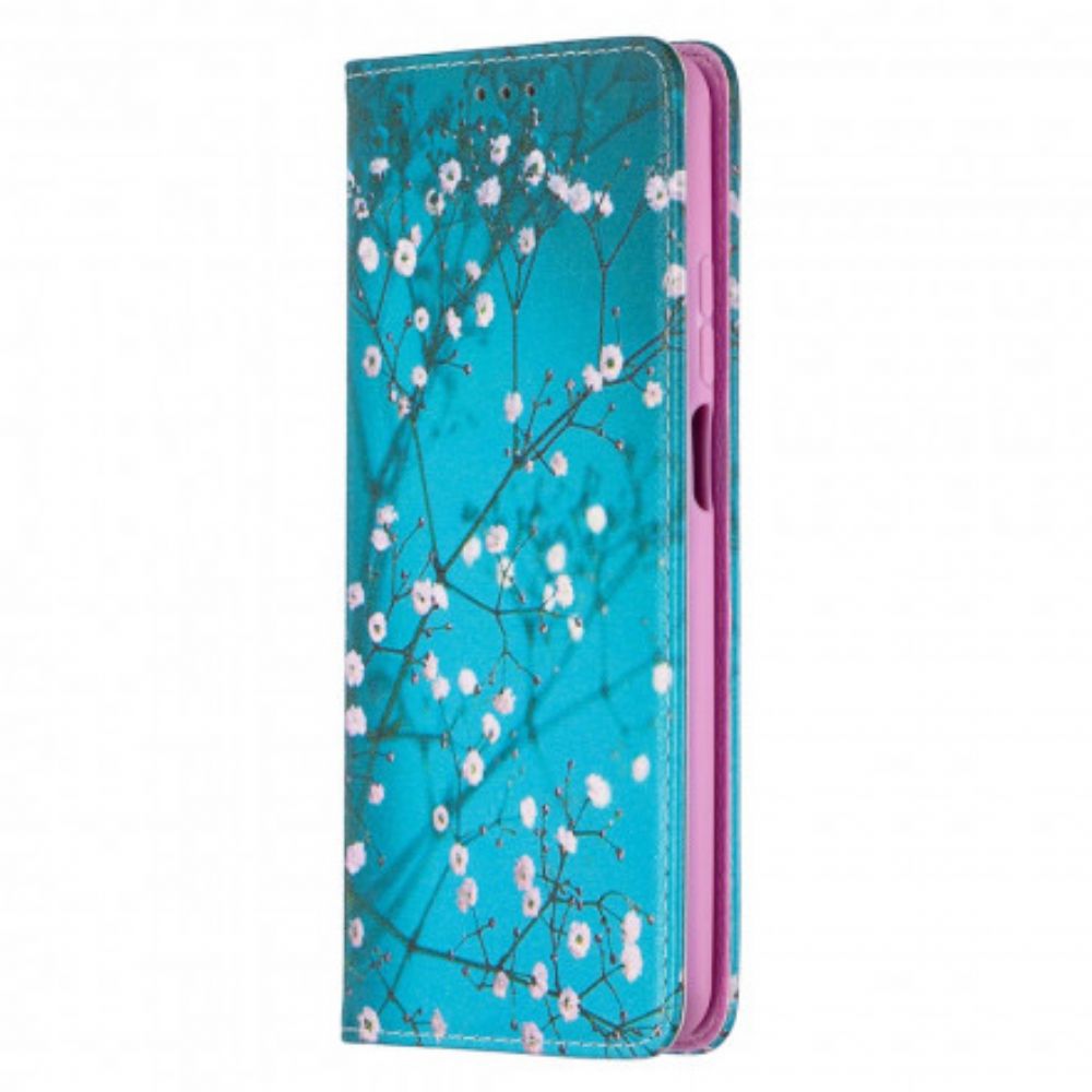Schutzhülle Für Xiaomi Mi 10T Lite / Redmi Note 9 Pro 5G Flip Case Blühende Zweige