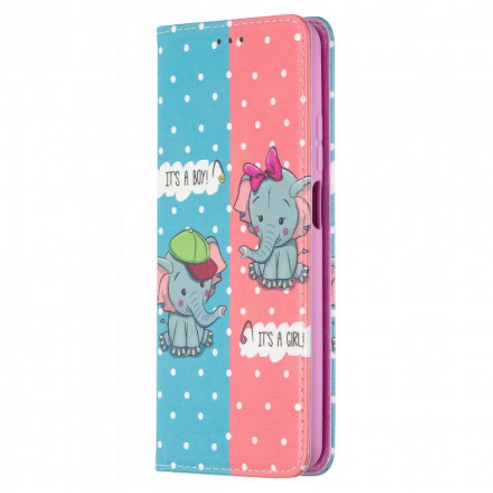 Schutzhülle Für Xiaomi Mi 10T Lite / Redmi Note 9 Pro 5G Flip Case Elefantenbabys