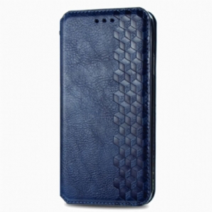 Schutzhülle Für Xiaomi Mi 10T Lite / Redmi Note 9 Pro 5G Flip Case Ledereffekt Mit Rautenstruktur