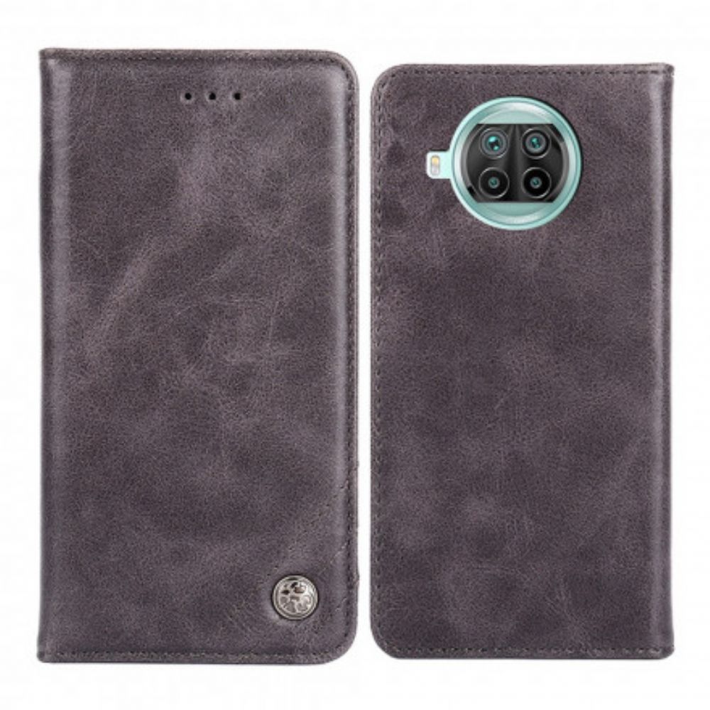 Schutzhülle Für Xiaomi Mi 10T Lite / Redmi Note 9 Pro 5G Flip Case Lederoptik Mit Niete