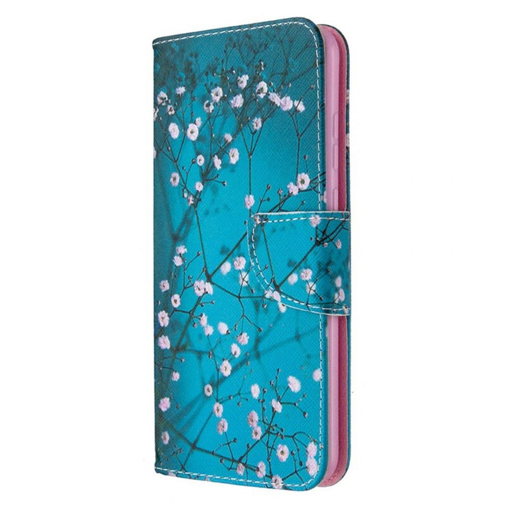 Flip Case Für Honor 9A Blühender Baum
