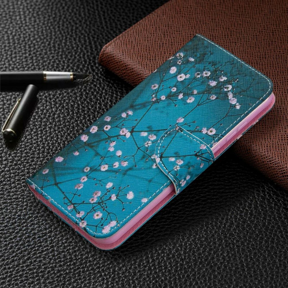 Flip Case Für Honor 9A Blühender Baum