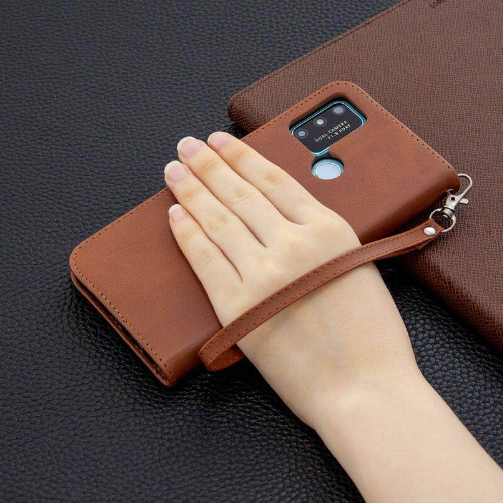 Flip Case Für Honor 9A Flip Case Glatter Schräglappen