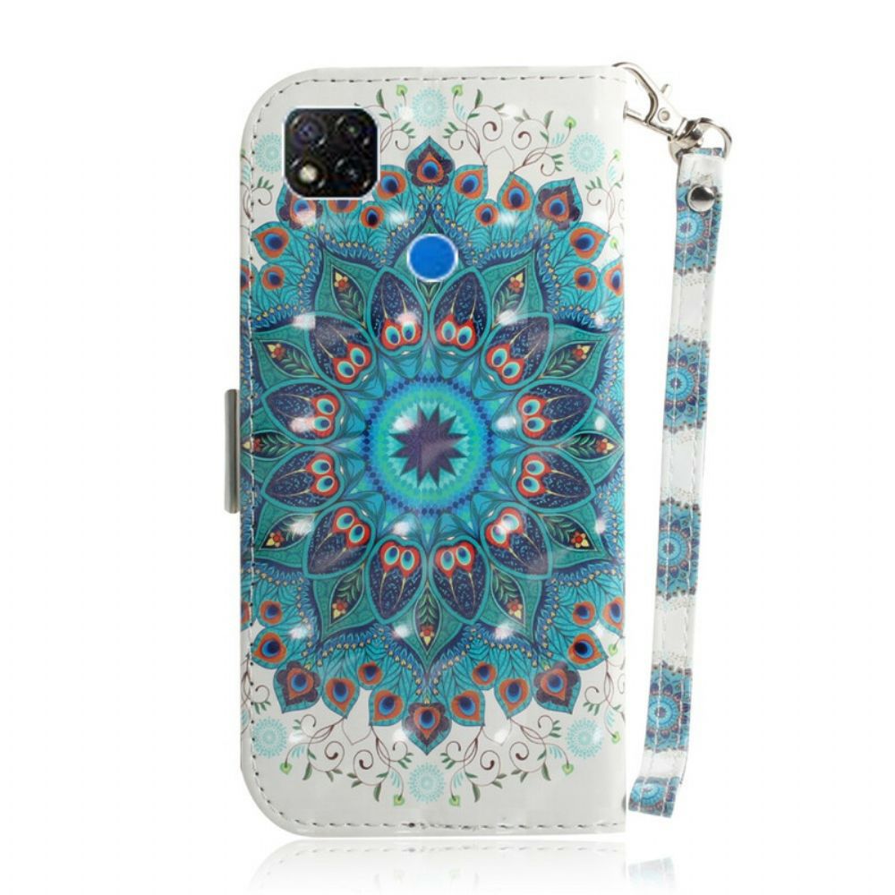 Flip Case Für Xiaomi Redmi 9C Mit Kordel Meisterhaftes Riemchen-mandala