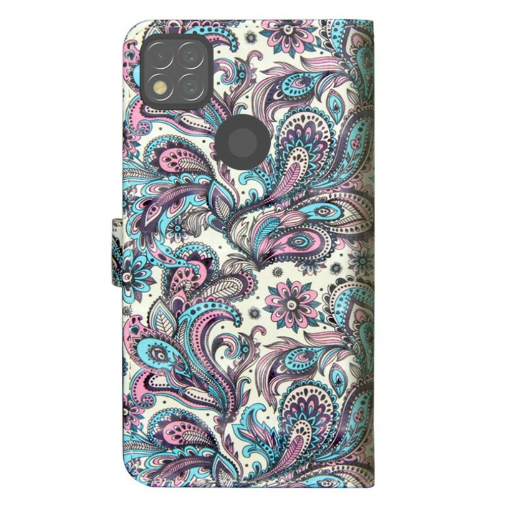 Lederhüllen Für Xiaomi Redmi 9C Blumenmuster
