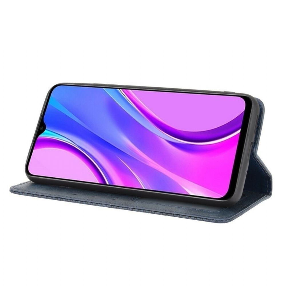 Schutzhülle Für Xiaomi Redmi 9C Flip Case Stilisierter Vintage-ledereffekt