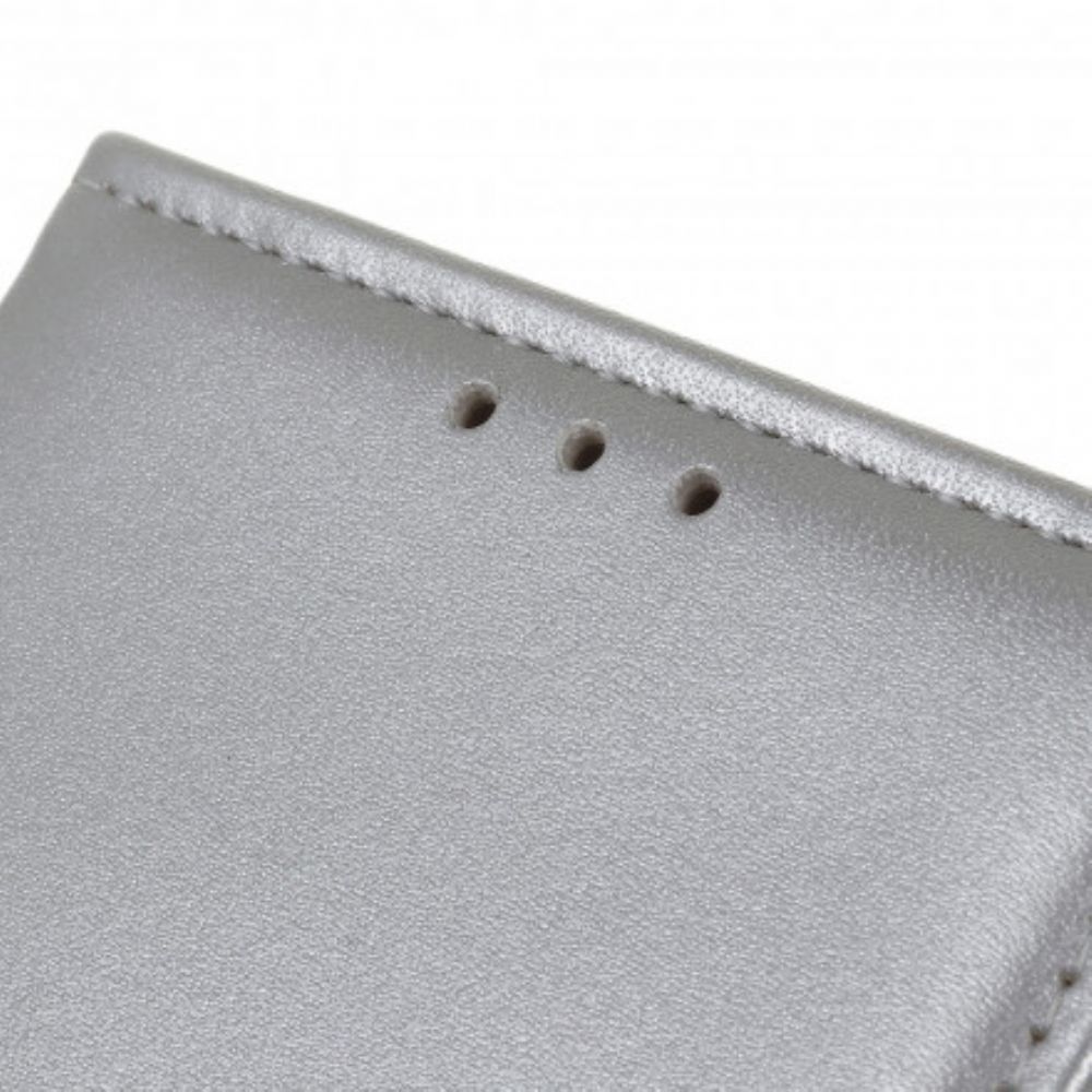 Flip Case Für Moto G9 Power Einfaches Kunstleder