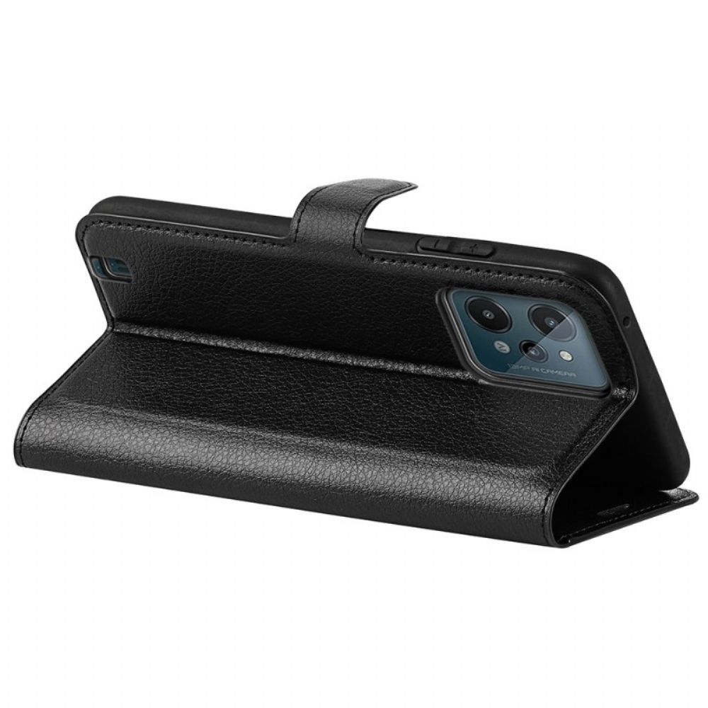Flip Case Für Realme C31 Auffälliges Kunstleder