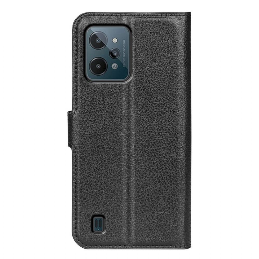 Flip Case Für Realme C31 Auffälliges Kunstleder