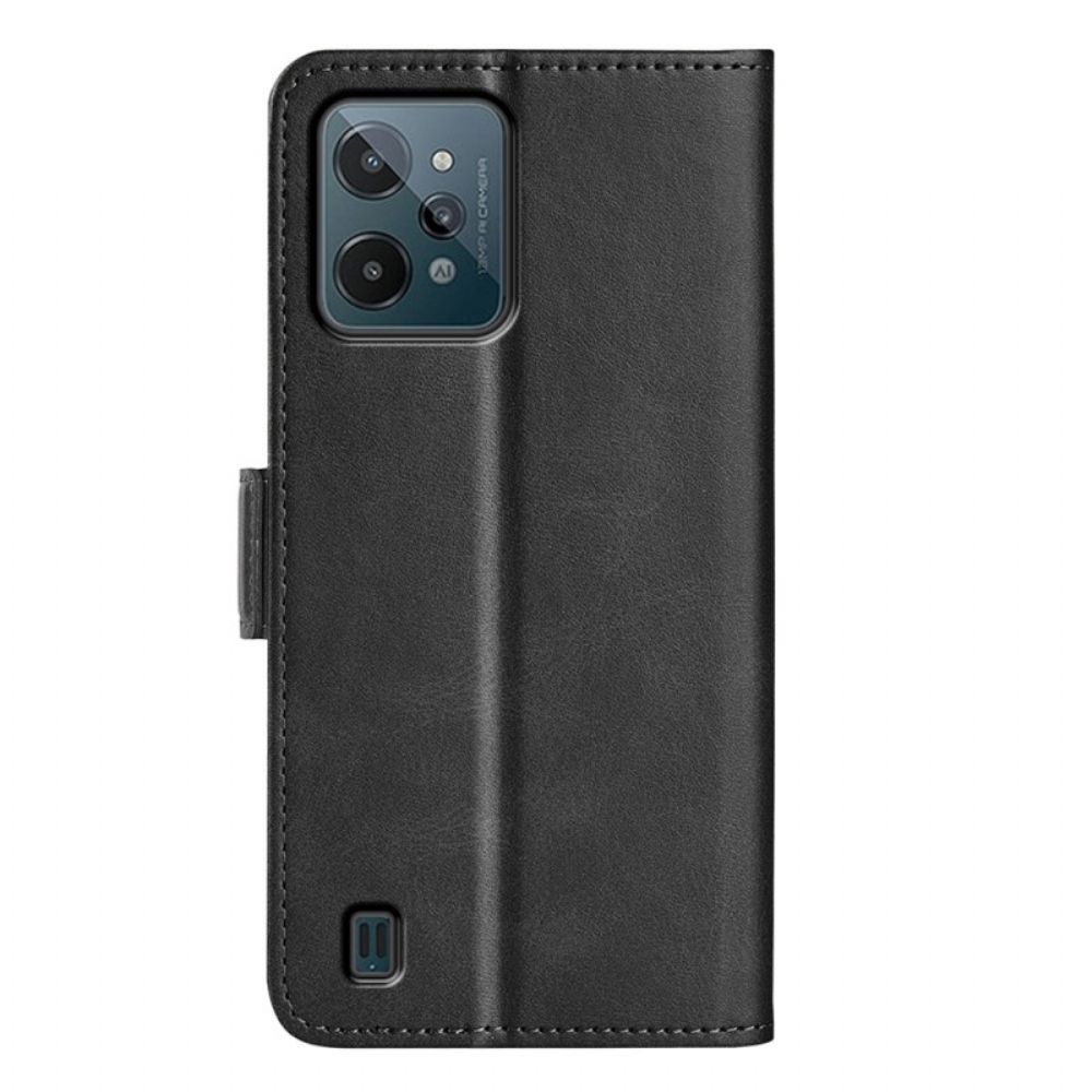 Flip Case Für Realme C31 Klassisches Kunstleder