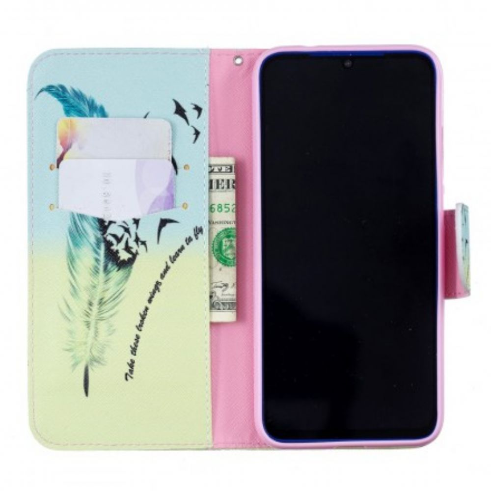 Flip Case Für Xiaomi Redmi Note 7 Fliegen Lernen